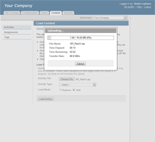 New file upload interface
